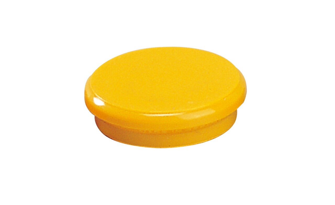 Magnet til tavle - Dahle - 24 mm - Gul - 10 stk