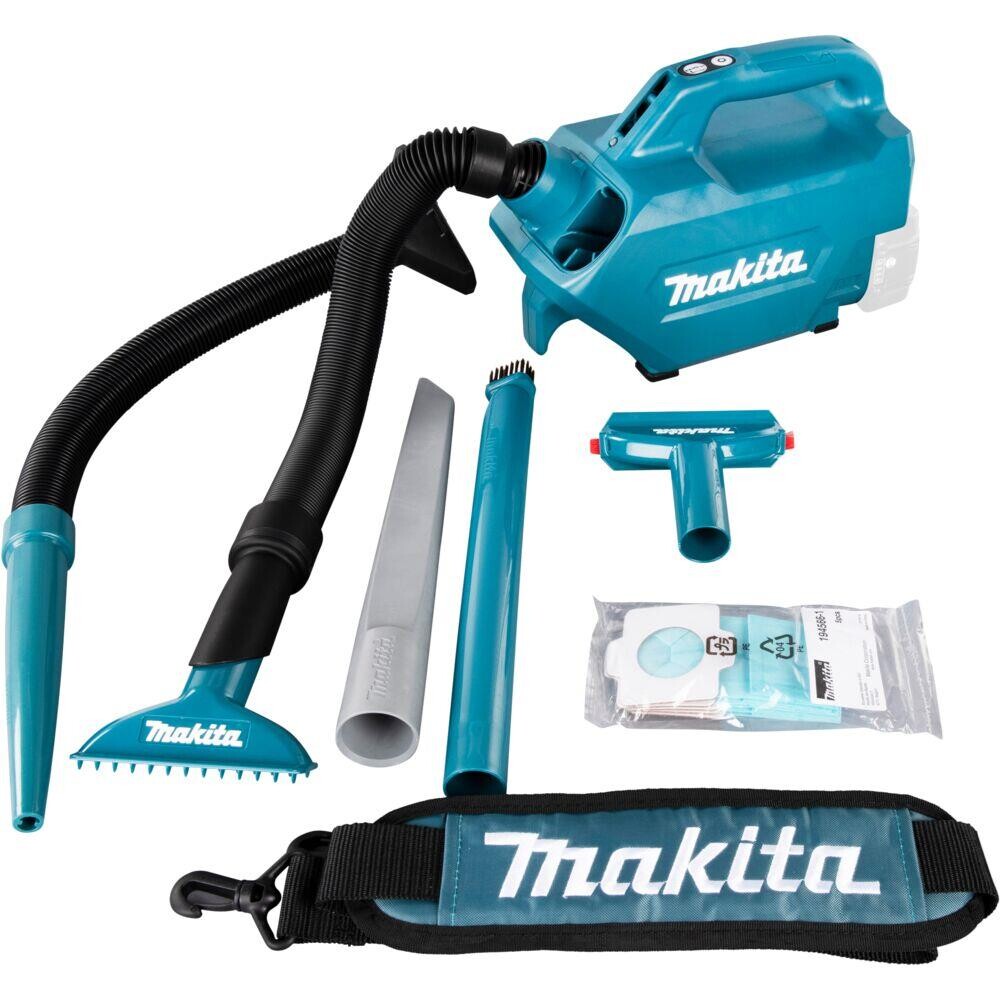 Støvsuger - Makita LXT 18V - 1-rums - Skulderrem & blæsefunktion
