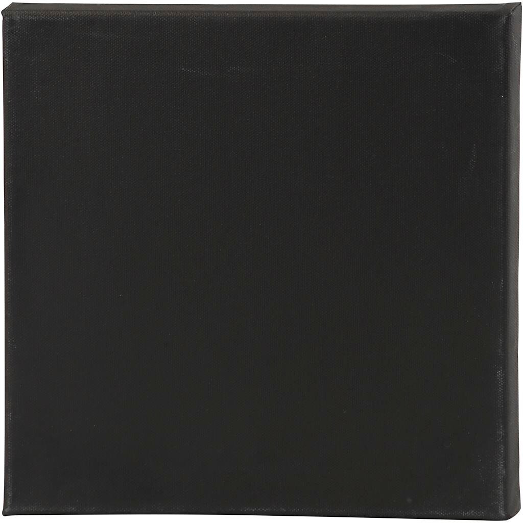Malerlærred 30x30 cm dybde 1,6 cm sort 360 g