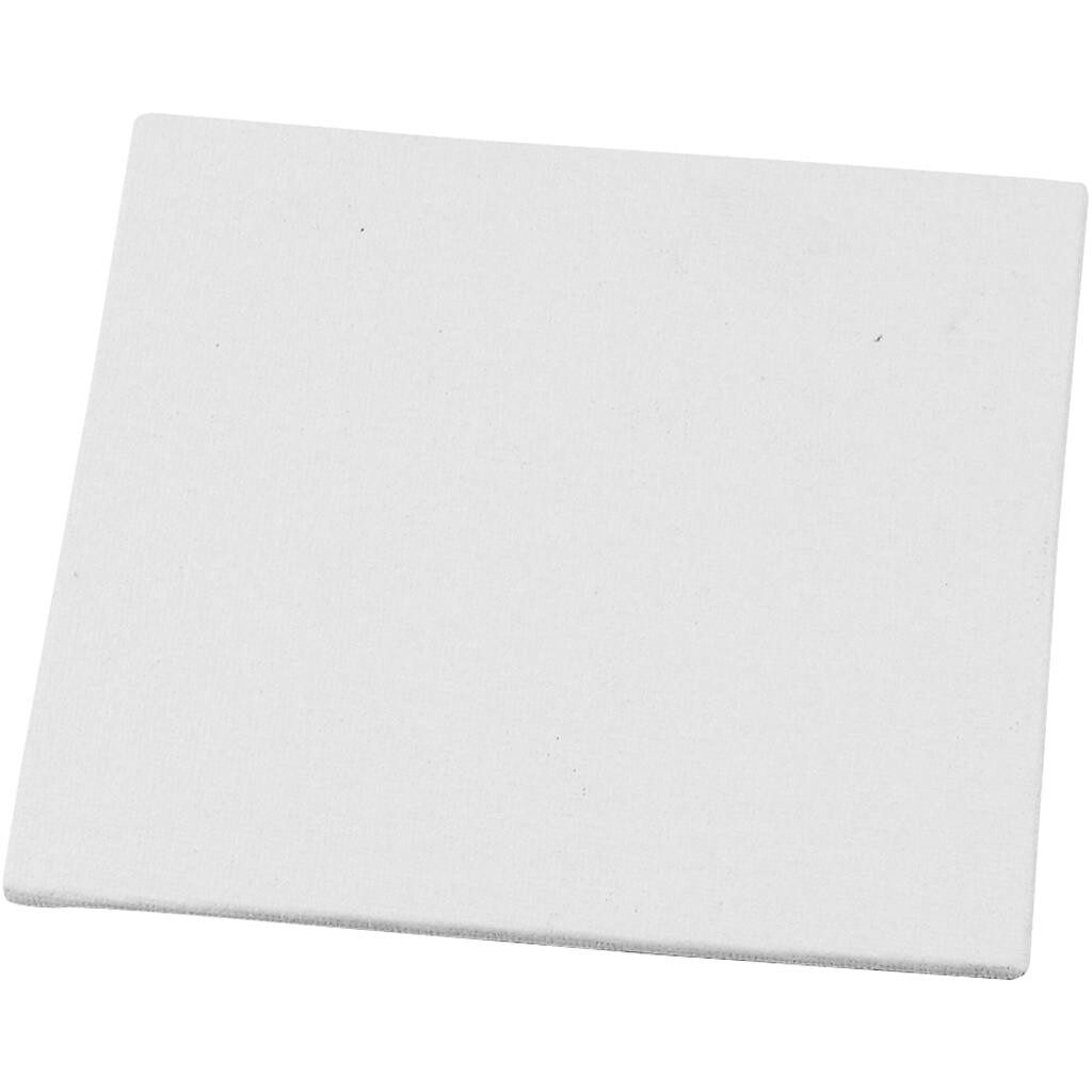 Malerplade, str. 12,4x12,4 cm, tykkelse 3 mm, hvid, 1stk., 280 g