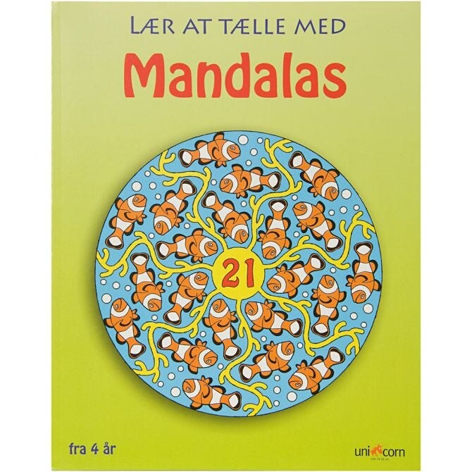 Mandala malebog Lær at tælle - 1 stk.