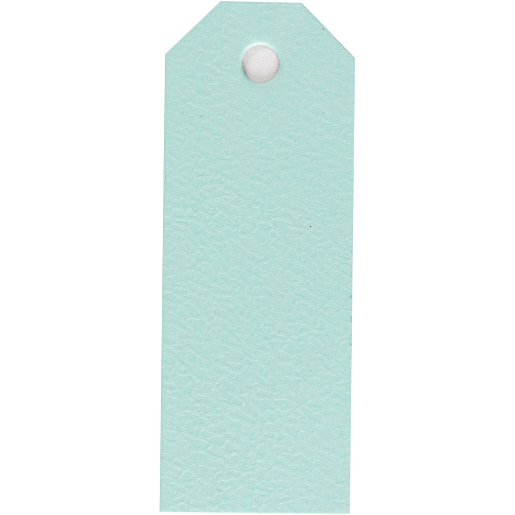 Manila mærker, lys blå, str. 3x8 cm, 220 g, 20stk.