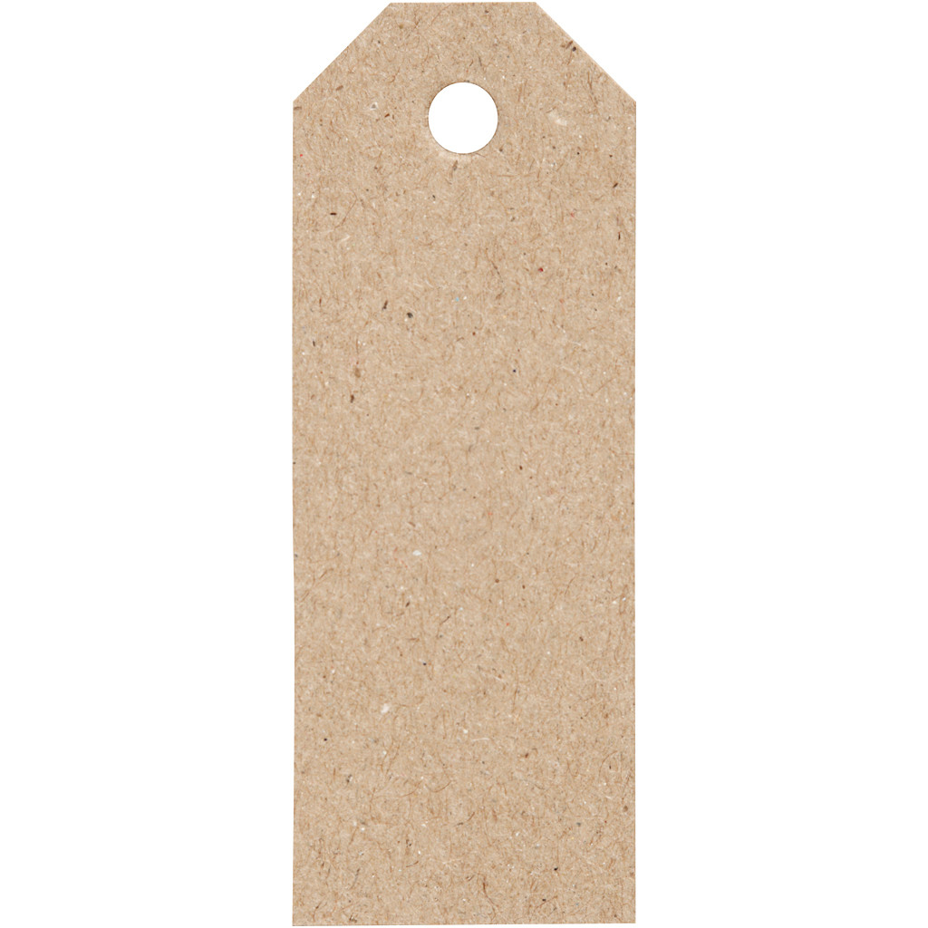 Manillamærker natur, str. 3x8 cm, 220 g, 20stk.