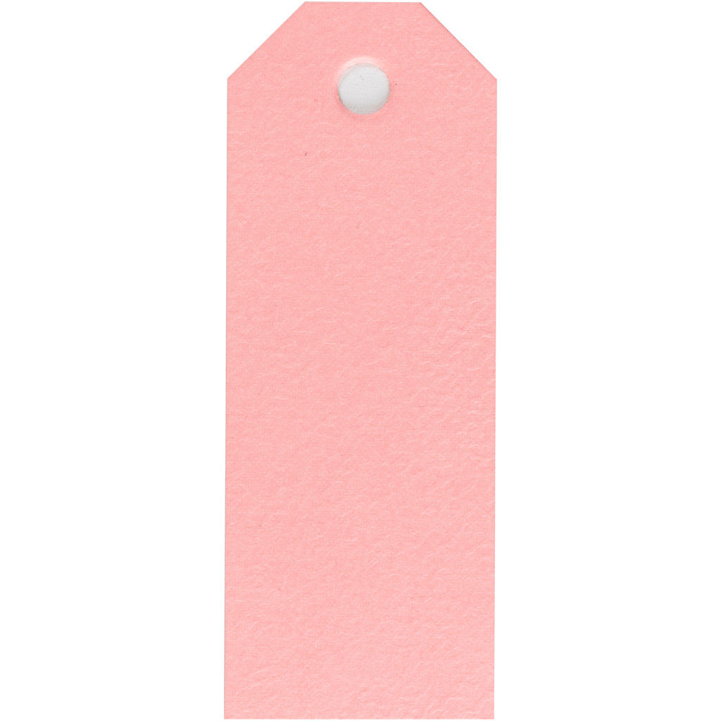 Manillamærker billige, rosa, str. 3x8 cm, 220 g, 20stk.
