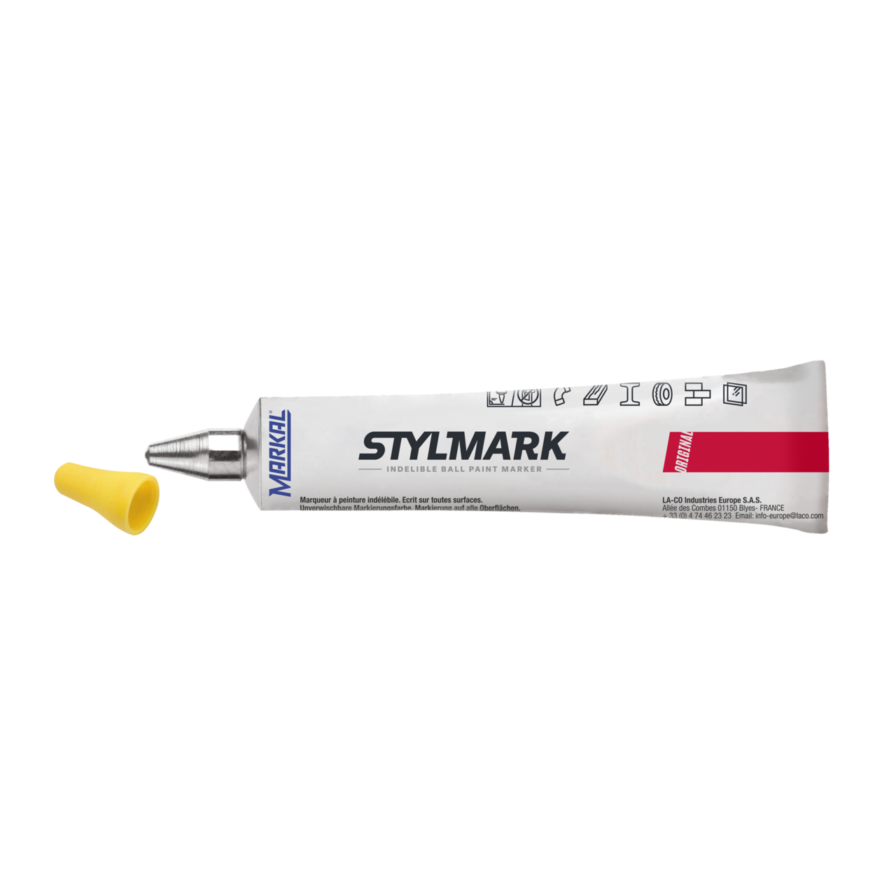 Markeringspen - Markal Stylmark Original 3 mm gul