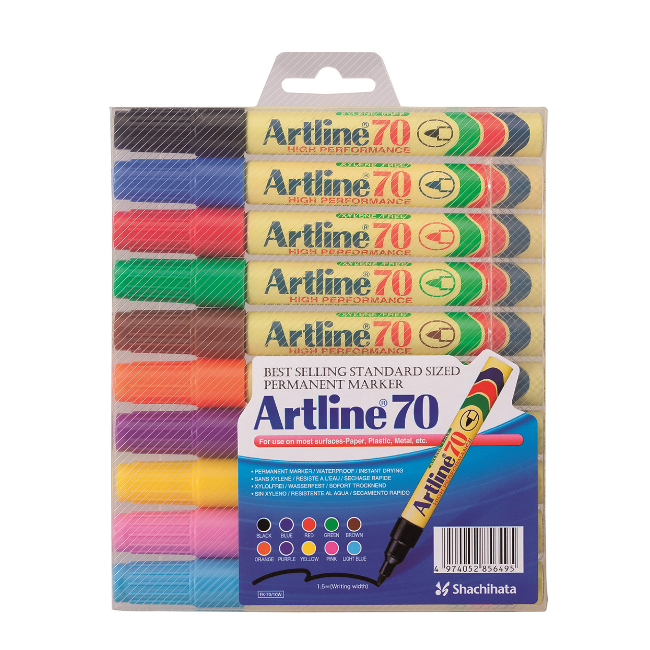 Marker Artline 70 Permanent 10-sæt