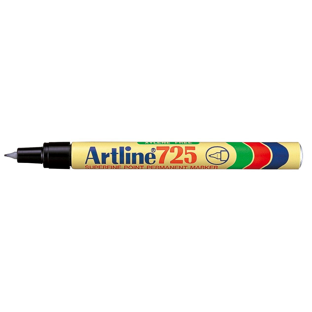 Permanent marker - Artline EK725 - Sort - 0,4 mm - 12 stk