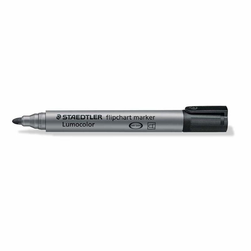 Marker Lumocolor Flip Chart sort 2mm 356-9 - 10 stk