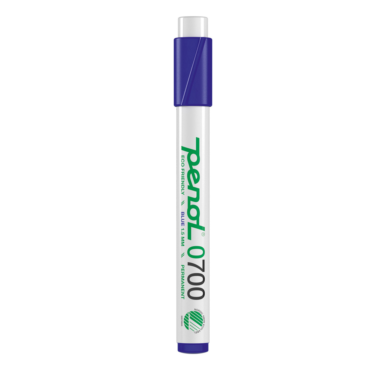 Marker Penol 0700 1,5mm blå rund spids permanent - 10 stk