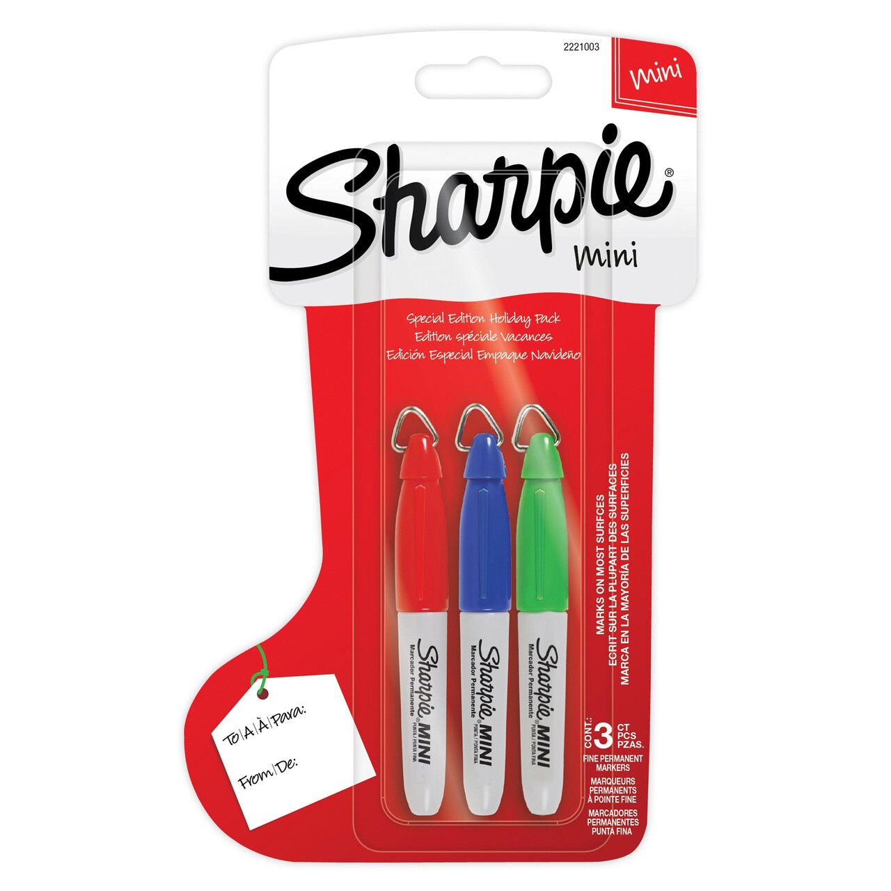 Marker Sharpie Fine 1,00mm Mini Julestrømpe ass (3)
