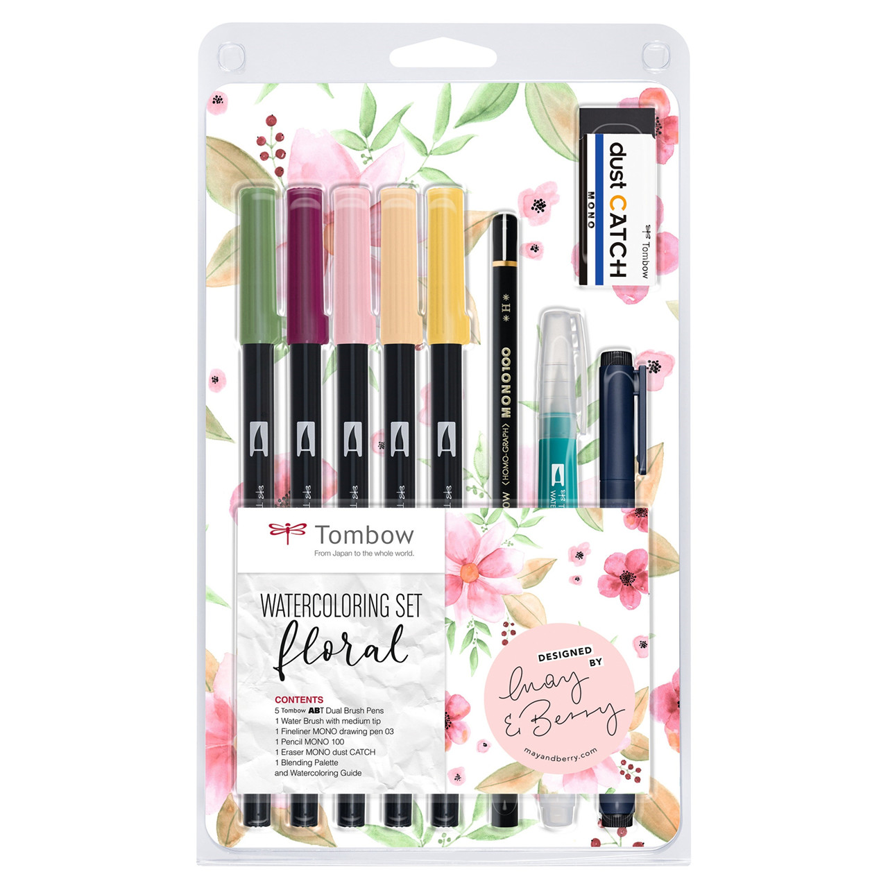 Tombow Dual Brush Pen sæt Floral (9)