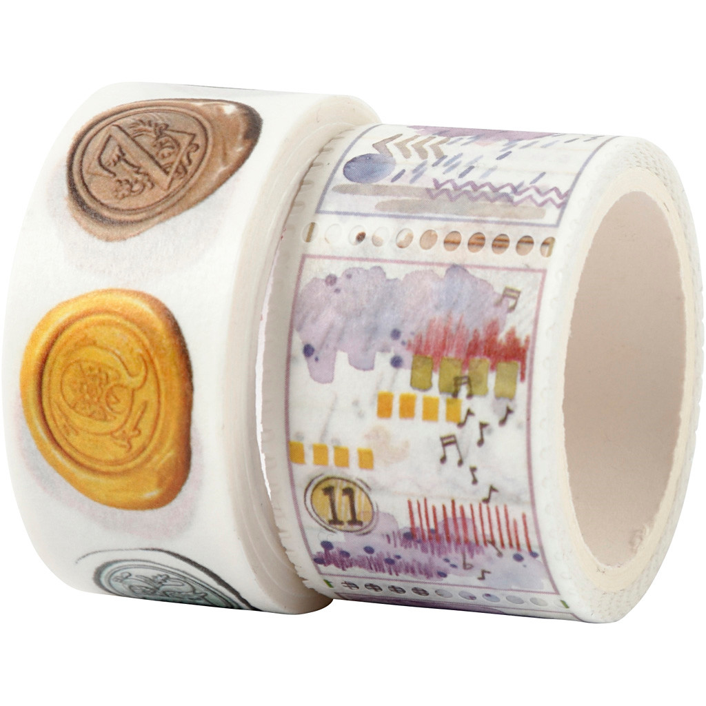 Masking Tape, B: 20+25 mm, L: 3+5 m, 2rl.