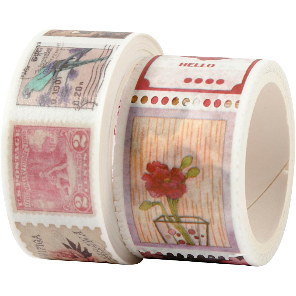 Masking Tape, B: 20+25 mm, L: 3+5 m, 2rl.