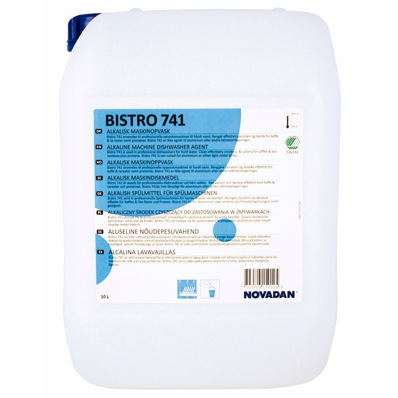 Maskinopvask - Novadan Bistro 741 - 10 liter