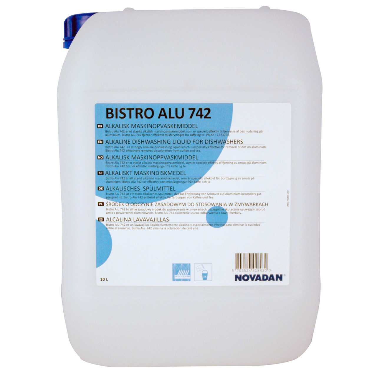 Maskinopvask - Novadan Bistro Alu 742 - 10 liter