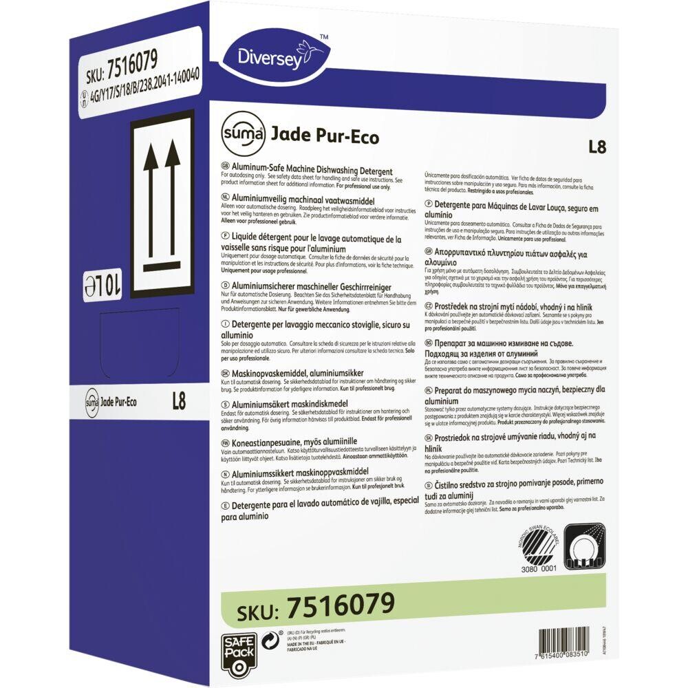 Maskinopvask - Diversey Suma Jade Pur-Eco L8 - uden klor - 10 l