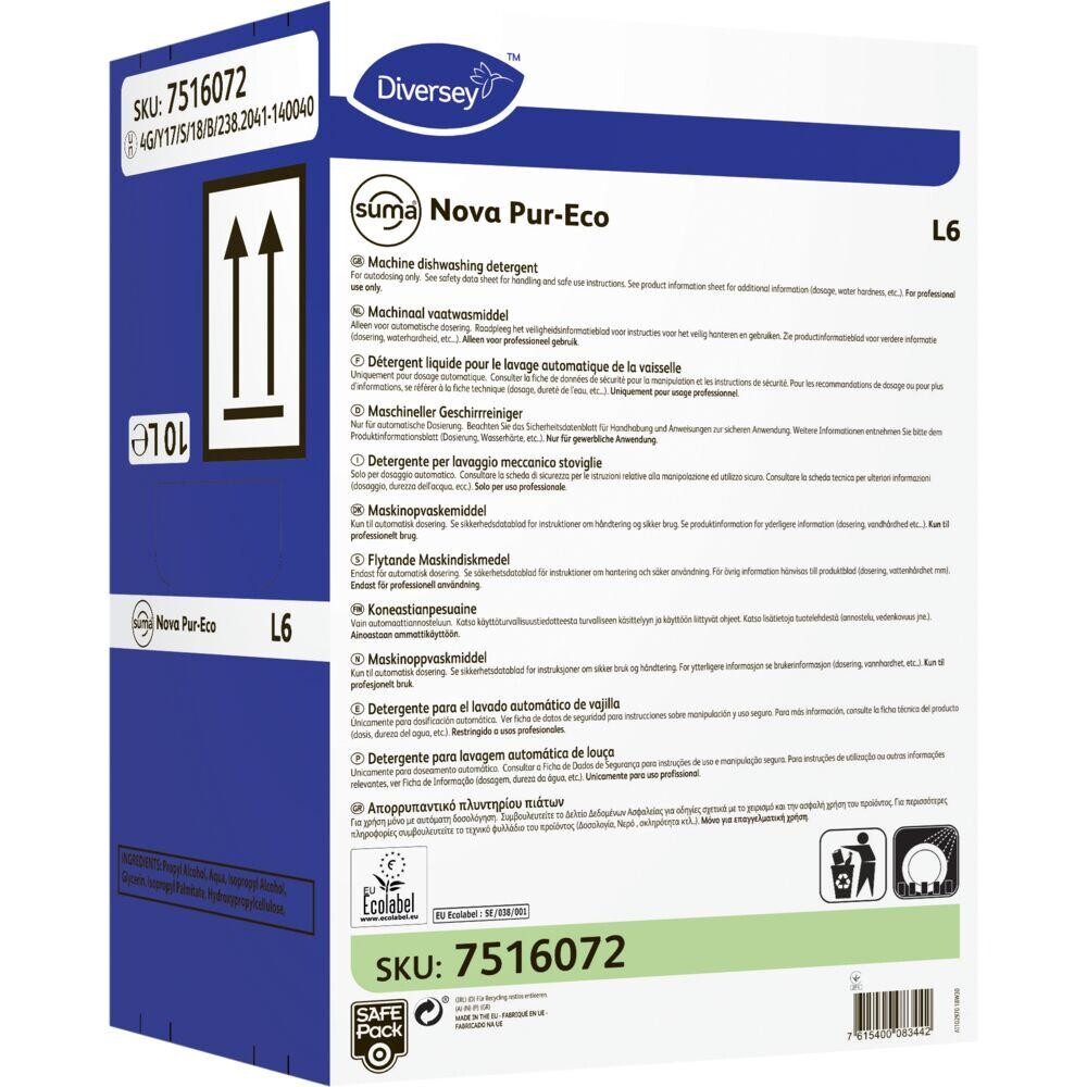 Maskinopvask - Diversey Suma Nova Pur-Eco L6 - SafePack - 10 l