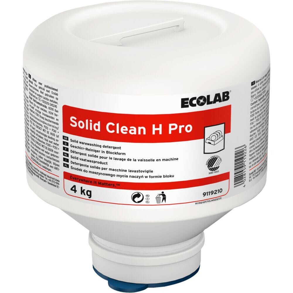 Maskinopvask, Ecolab Solid Clean H Pro, uden klor, 4 kg - 4 stk