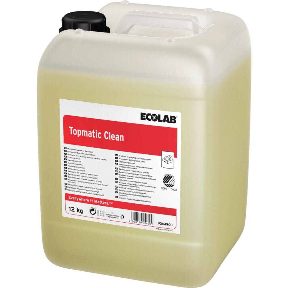 Maskinopvask - Ecolab Topmatic Clean - Uden klor, med farve, uden parfume - 12 kg