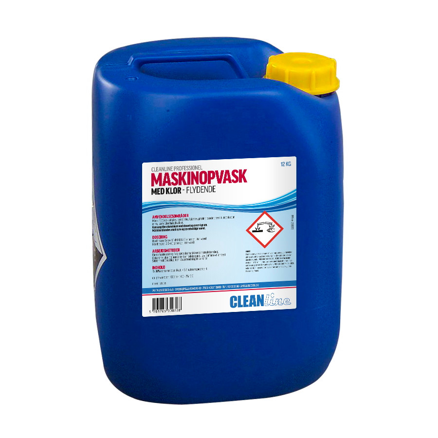 Maskinopvask med klor - Cleanline - 12 liter