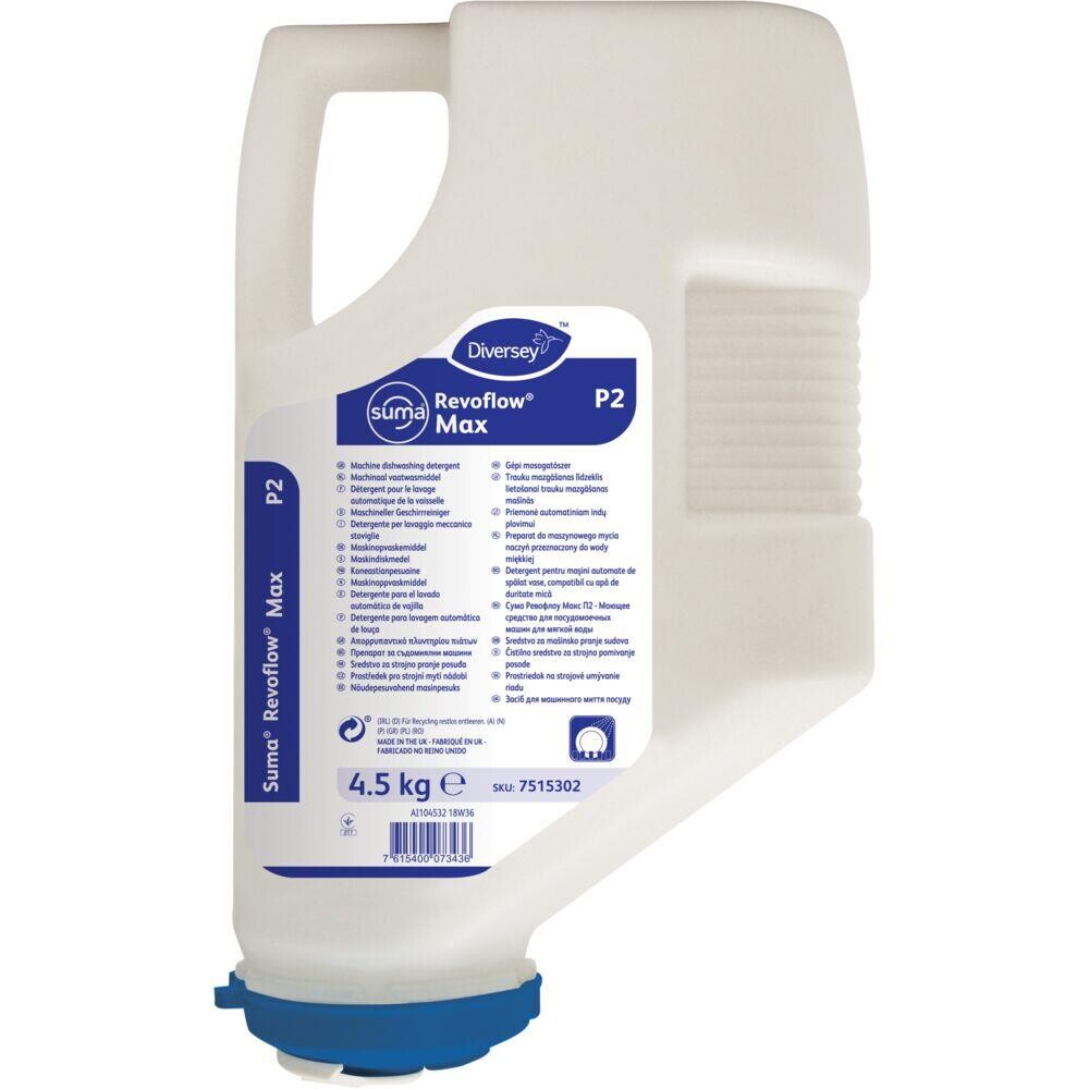 Maskinopvaskemiddel - Suma Revoflow Max P2 - Uden klor - 4,5 kg - 3 stk