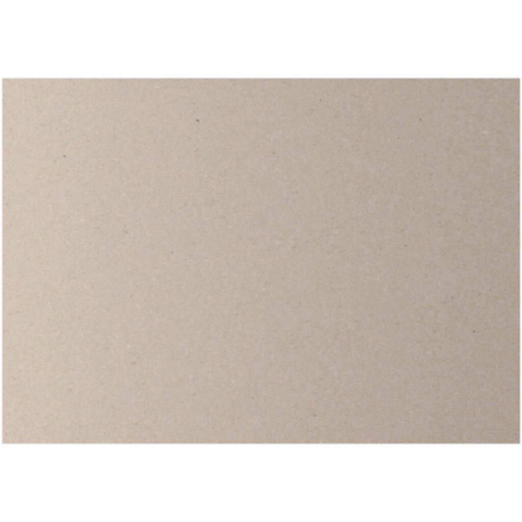 Maskinpap - grå - 70 x 100 cm - 2200 g - 3 mm - 10 ark