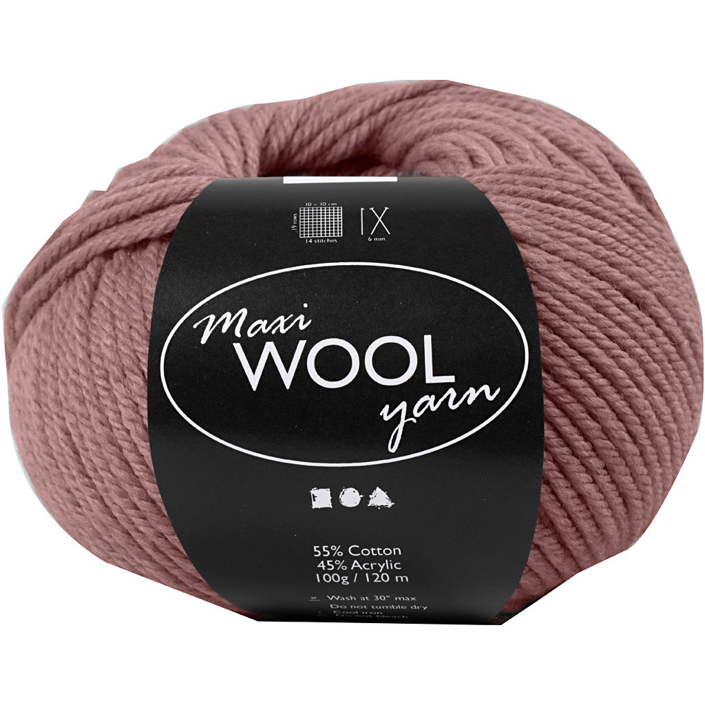 Uld garn Maxi Wool længde 125 meter lavendel | 100 gram