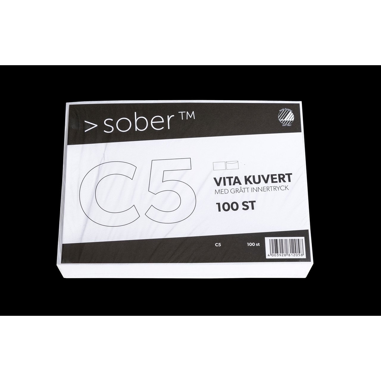 5 stk. Mayer Konvolut Sober C5 Hvid 90g P&S (100)