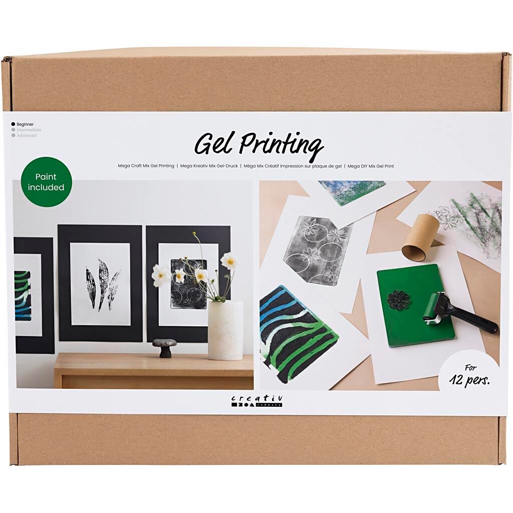 Mega DIY Mix Gel Print , Farvede prints
