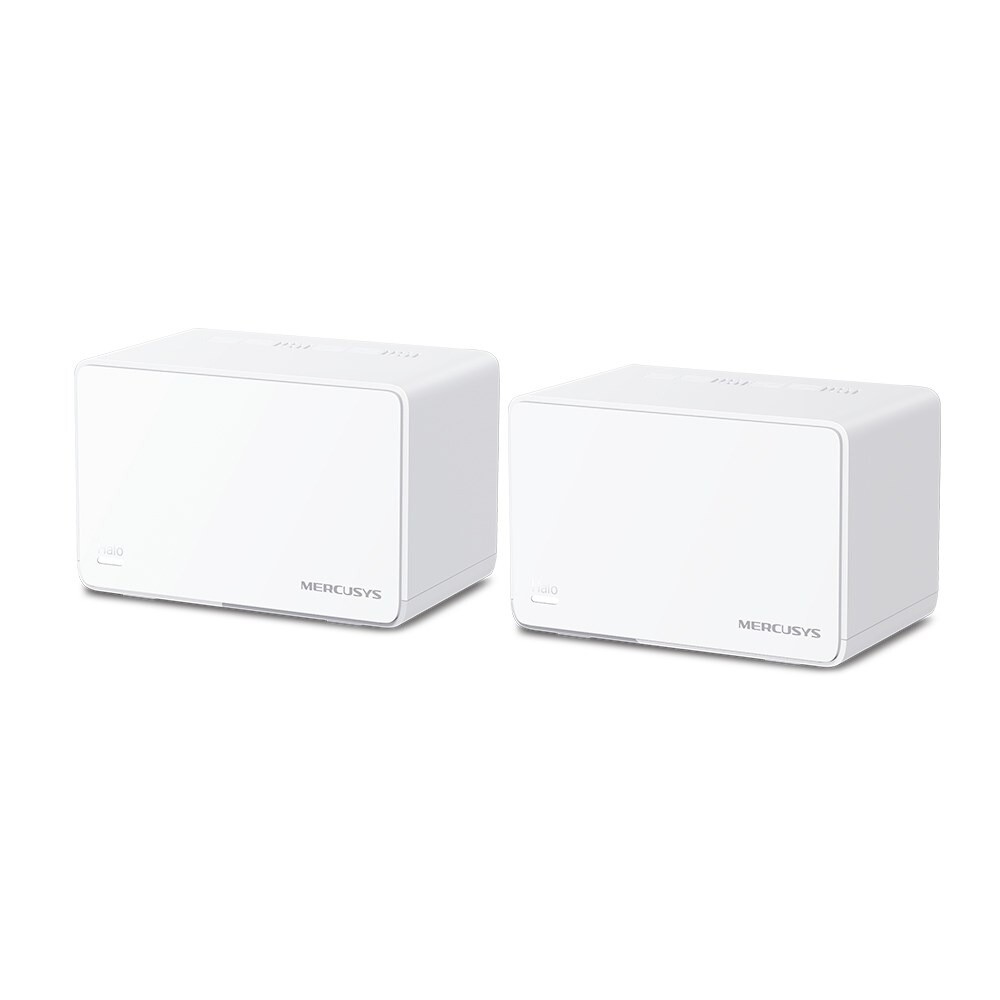 Wifi forstærker MERCUSYS Halo H80X AX3000 Whole Home Mesh WiFi 6 System 2pck, white