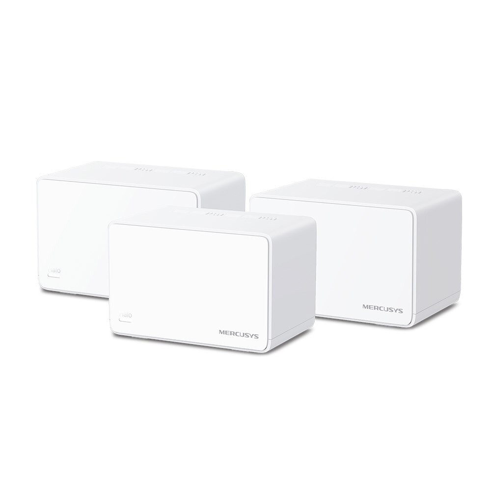 Wifi forstærker MERCUSYS Halo H80X AX3000 Whole Home Mesh WiFi 6 System 3pck, white