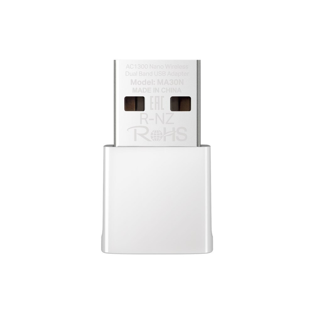 USB Adapter MERCUSYS MA30N AC1300 Nano Wireless Dual Band, white