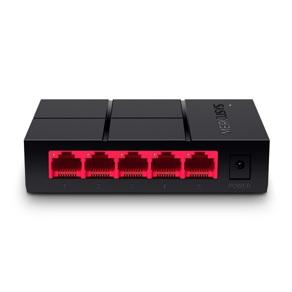 Switch MERCUSYS MS105G 5-Port Gigabit Desktop Switch, sort