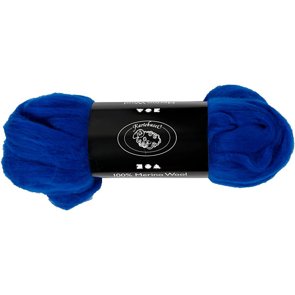 Merino uld 21 my Sydameirka kongeblå 100g