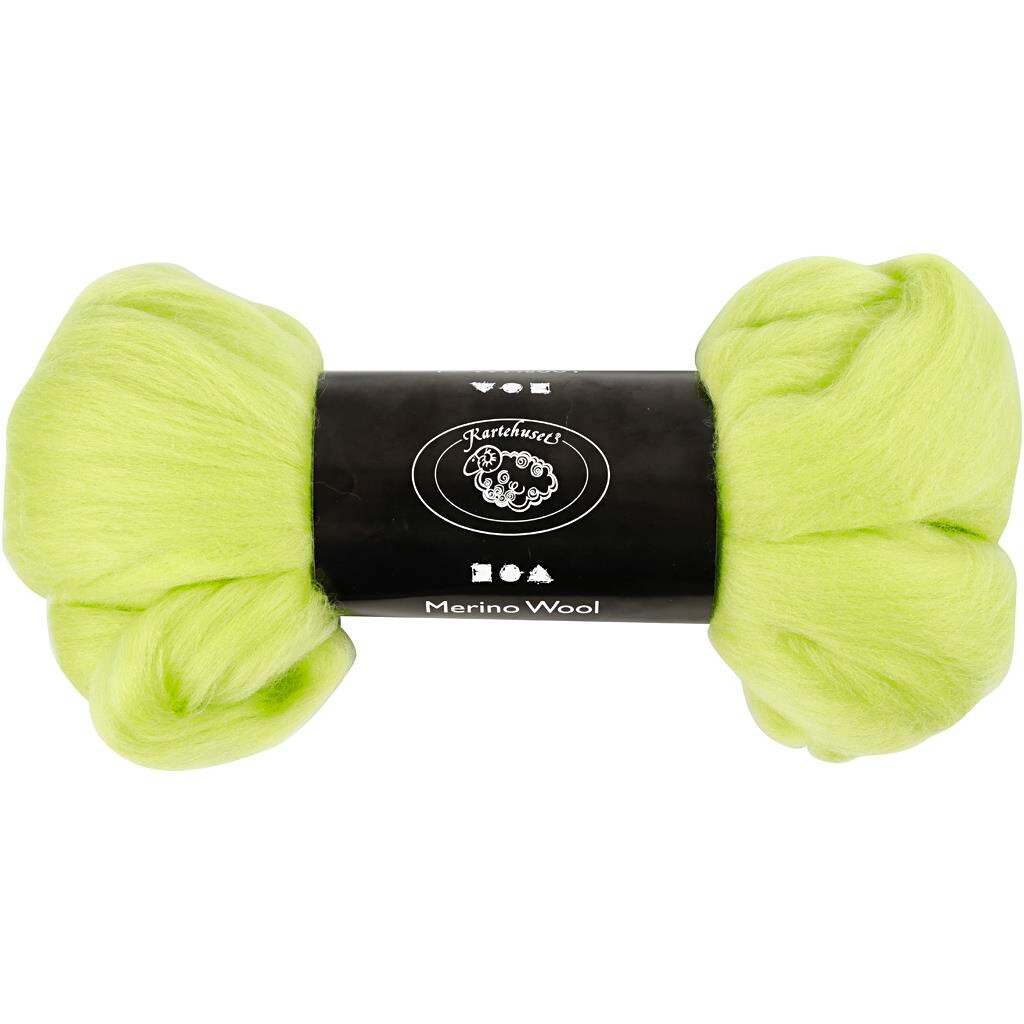 Merino uld 21 my Sydamerika - lime 100g