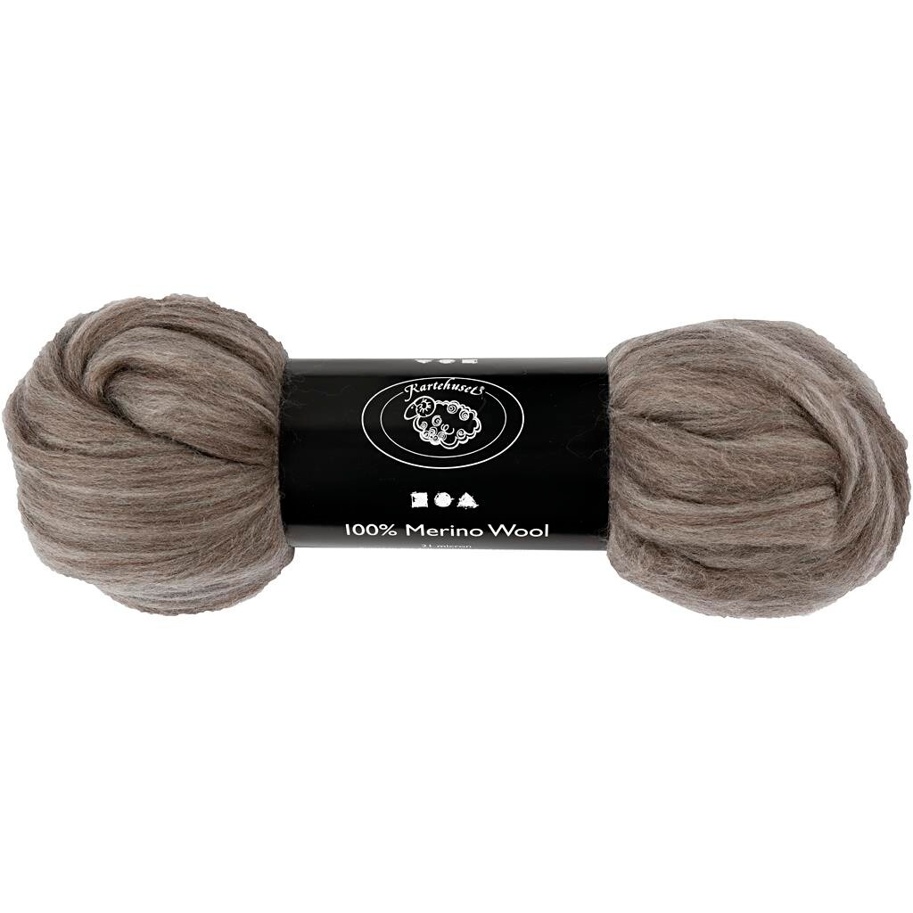 Merino uld - 21 my Sydamerika naturgrå 100g