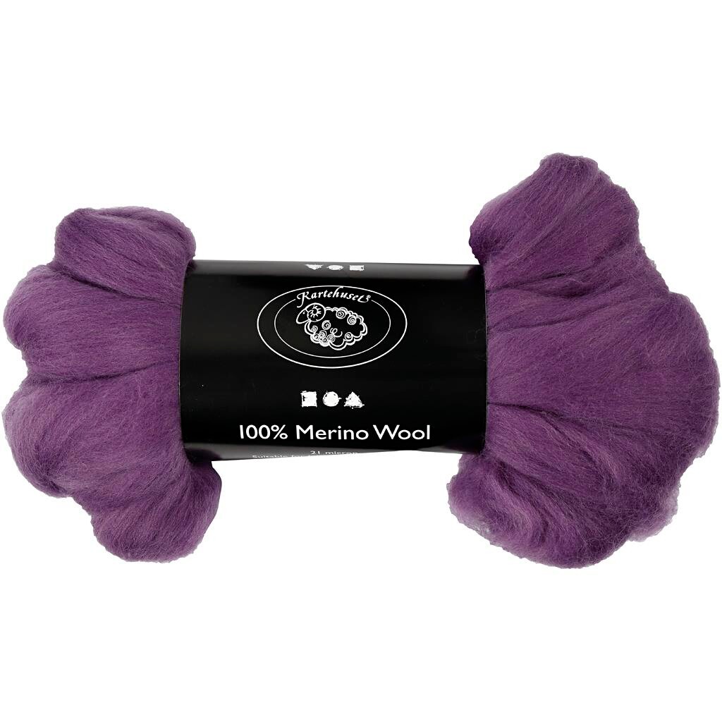 Merino uld - 21 my Sydamerika - violet 100g