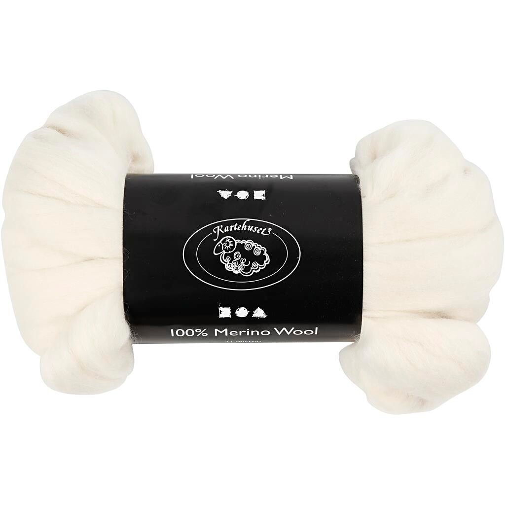 Merino uld garn råhvid 21 my - 100 gram