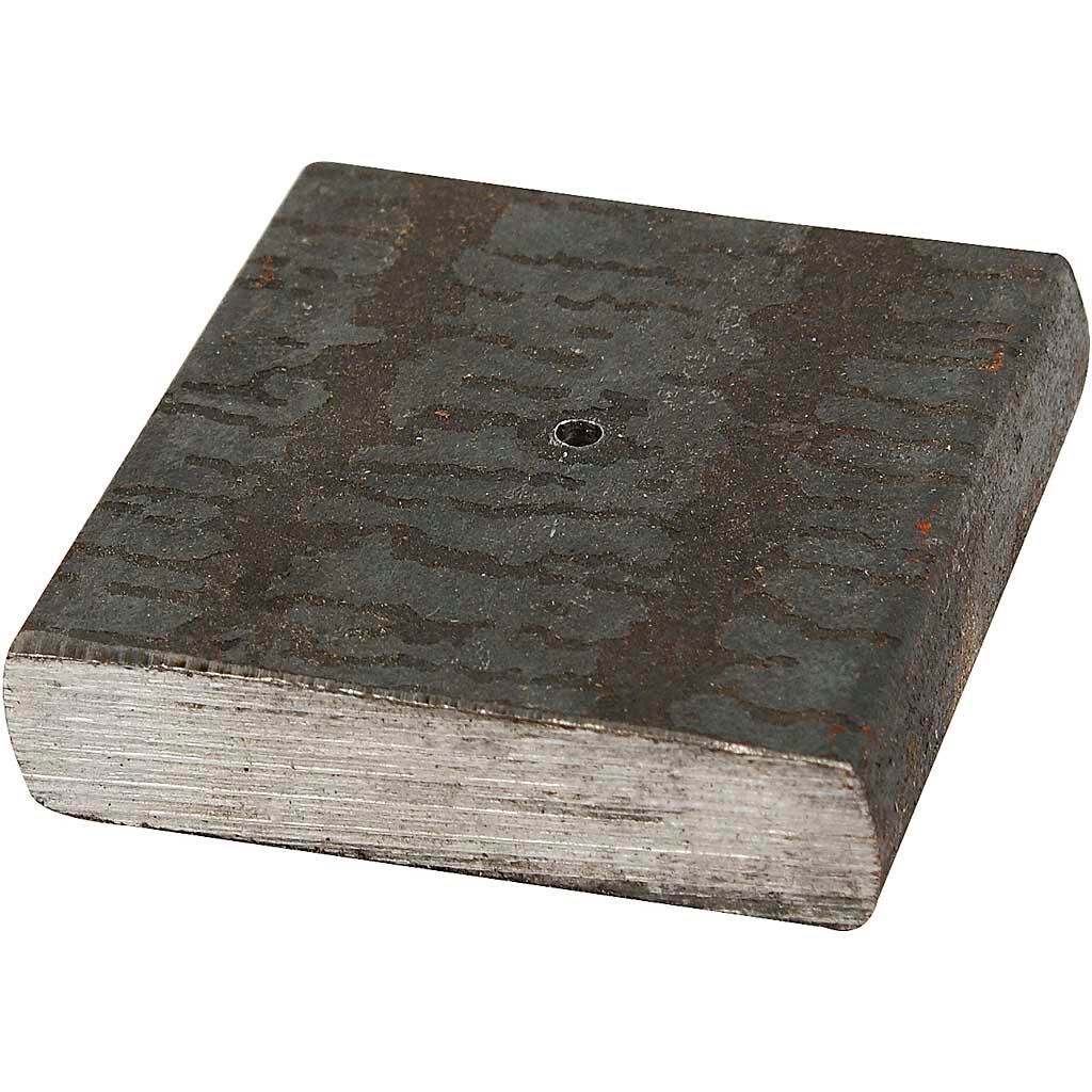 Metalfod størrelse 4 x 4 x 1 cm | hulstørrelse 2 mm