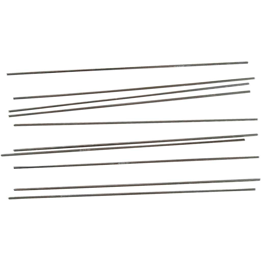 Metalstang - Ø 2 mm - længde 20 cm - 10 stk