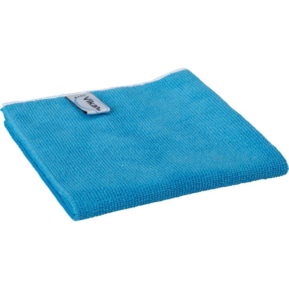 Microfiber klud, Vikan ErgoClean, blå, basic, 80% polyester, 20% polyamid, 40x40 cm - 5 stk