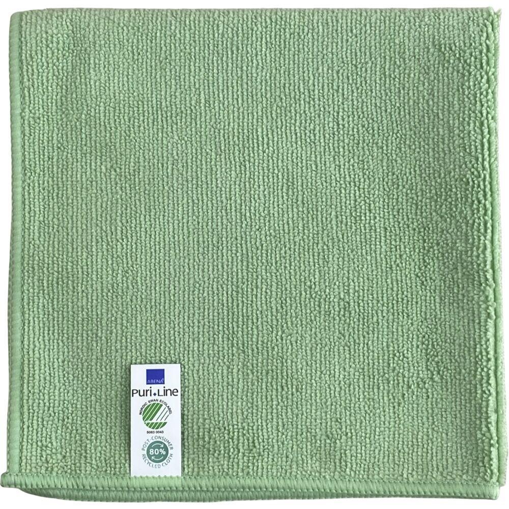 Mikrofiberklude - ABENA Puri-Line Basic - Grøn - 32 x 32 cm - 10 stk