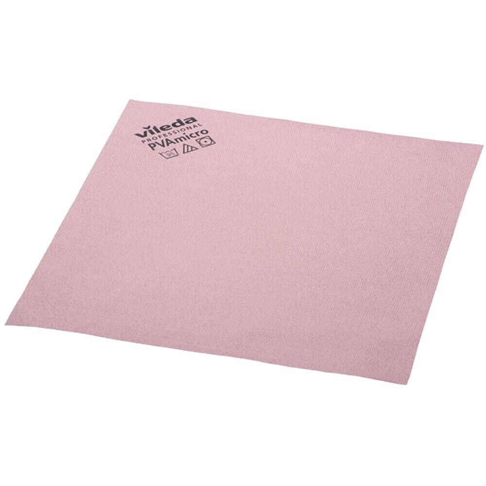 Microfiberklude Vileda rød med PVA imprægnering 80% polyester 20% polyamid - 5 stk