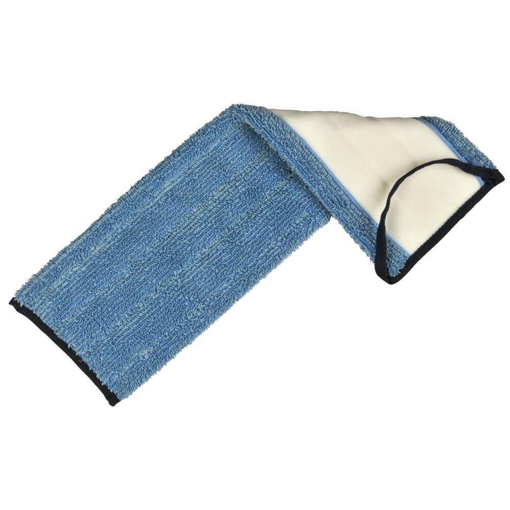 Microfibermoppe - Velcro - 45 cm - Blå - 10 stk
