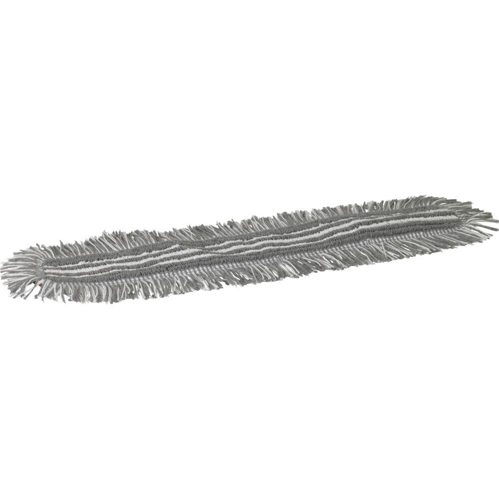 Microfibermoppe, Vikan Damp 48 Heavy Duty, Hook & Loop, grå, 60 cm - 5 stk