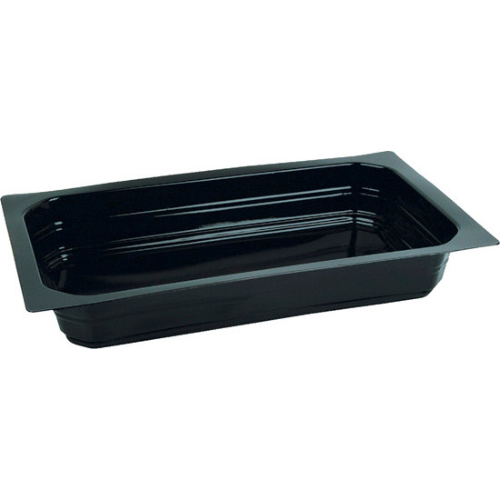 Microovnsbakke 1-rums sort 265x162x40mm 1165ml 225stk/kar