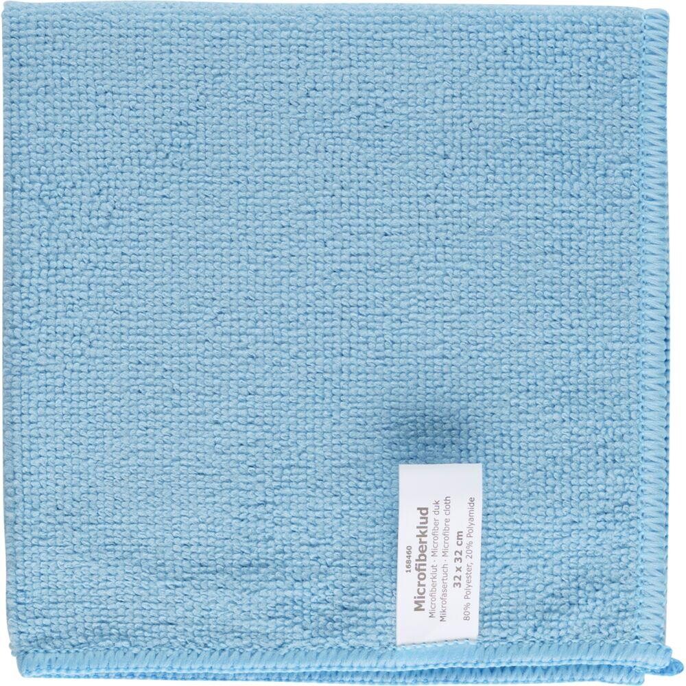 Mikrofiberklud i blå - 32 x 32 cm - 20 stk