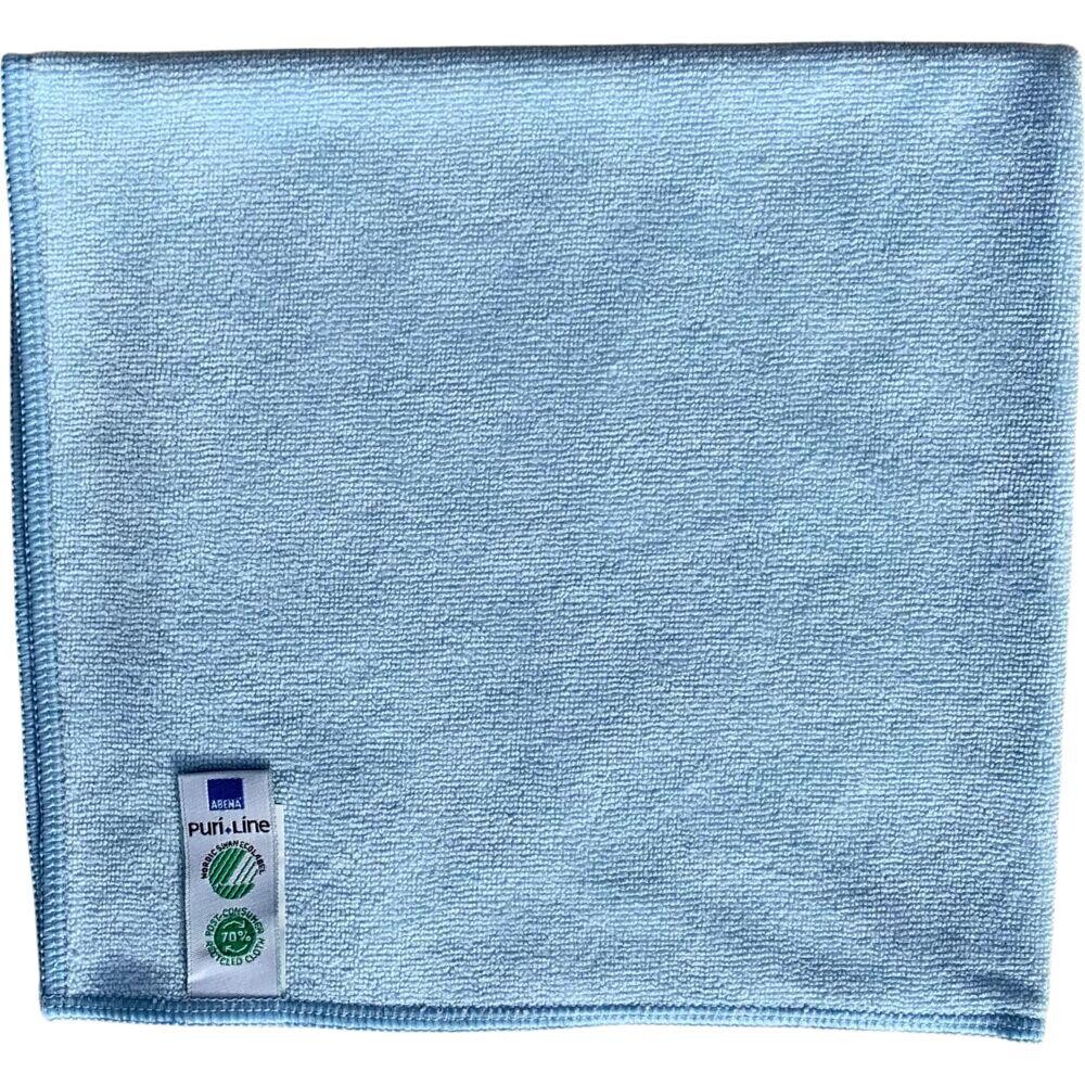 Mikrofiberklude ABENA Puri-Line Soft 40x40cm blå 70% recycle - 10 stk