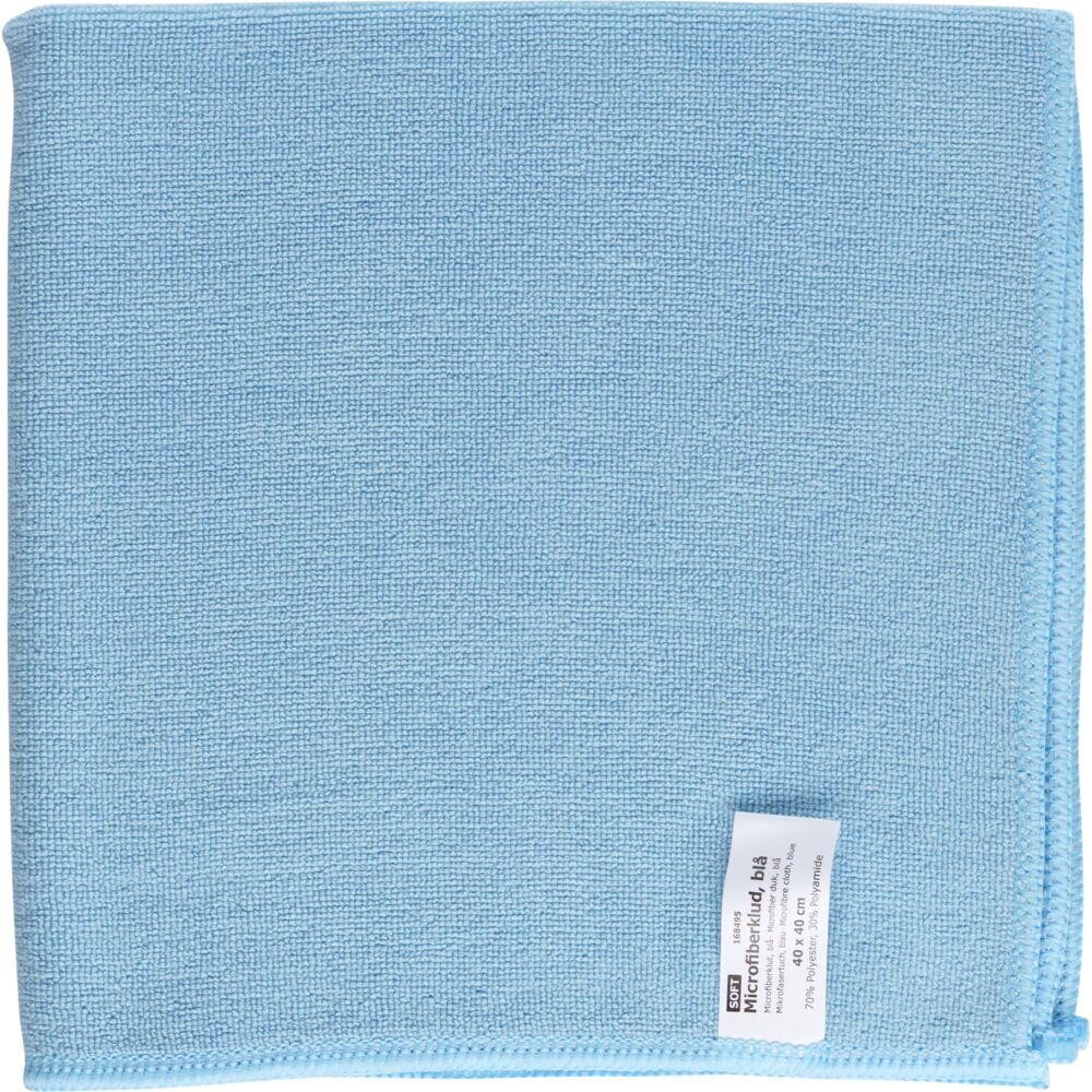 Mikrofiberklude - Blå Soft 40x40cm - 10 stk