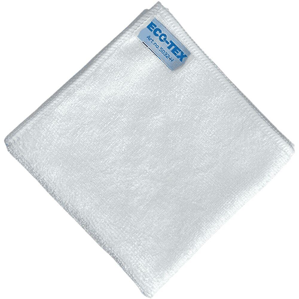 Mikrofiberklude EcoTex Soft 32x32cm hvid - 200 stk
